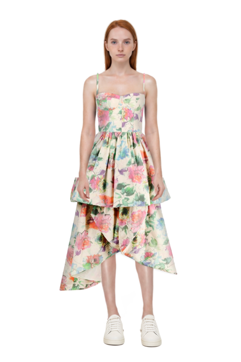 Outfit pinko sundress and 23 sneakers