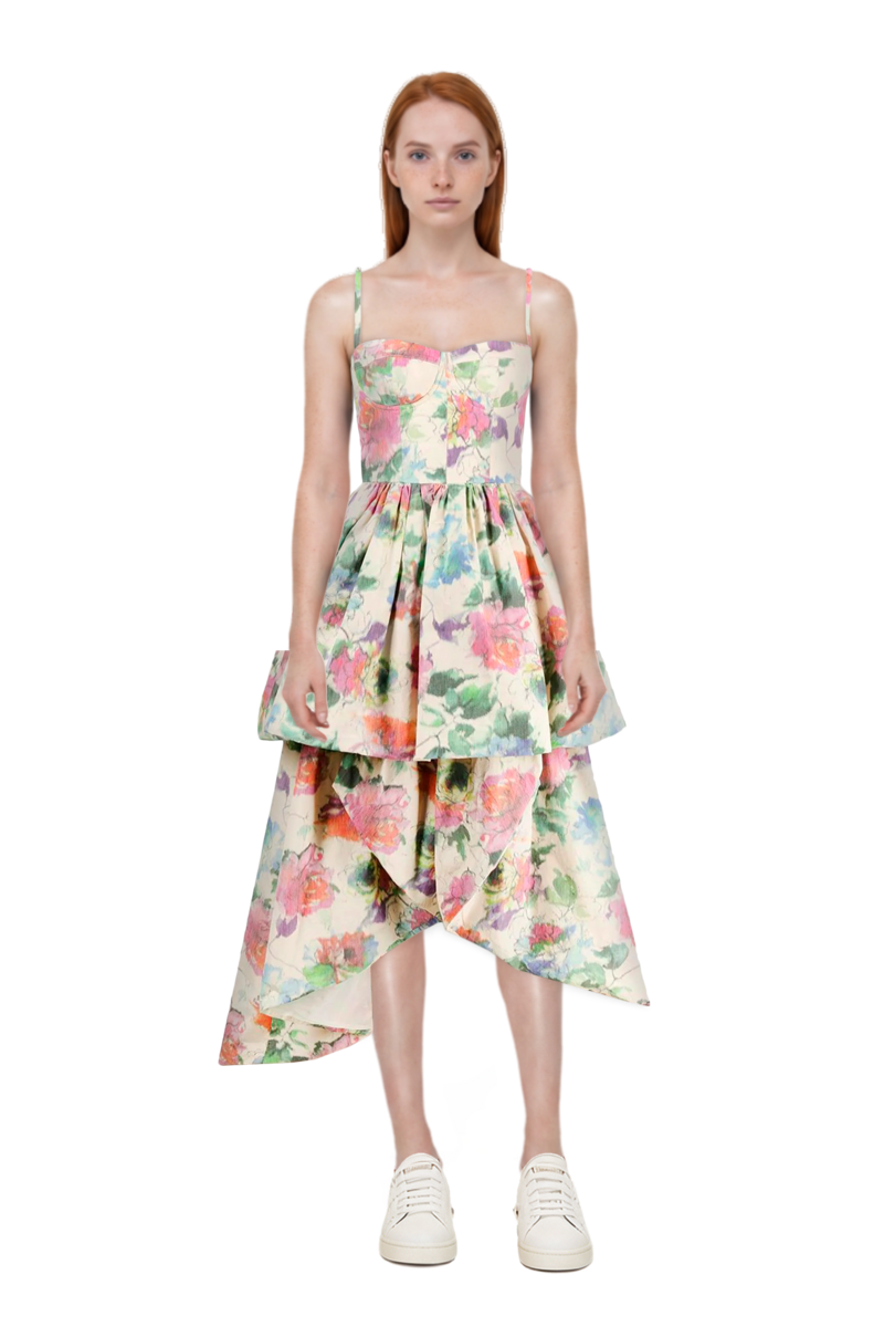 Outfit pinko sundress and 23 sneakers