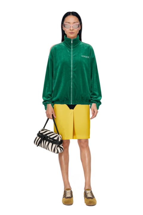 Outfit howl rectangle-frame sunglasses and waxed canvas skirt