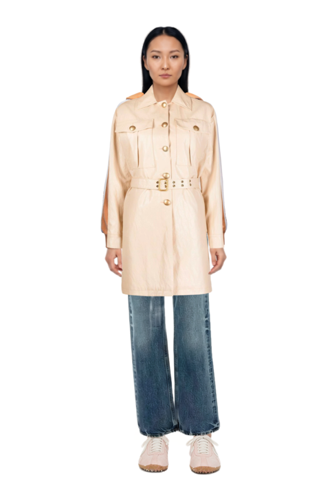 Outfit cotton jeans and x jacquemus moon shoe sneakers