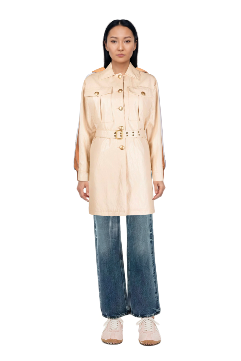 Outfit cotton jeans and x jacquemus moon shoe sneakers
