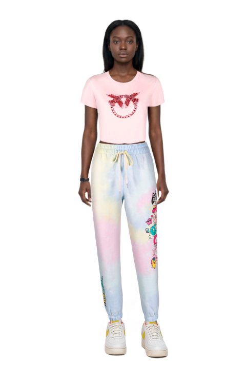 Outfit air force 1 '07 lx "white/phantom/pearl white/yell" sneakers and pinko t-shirt