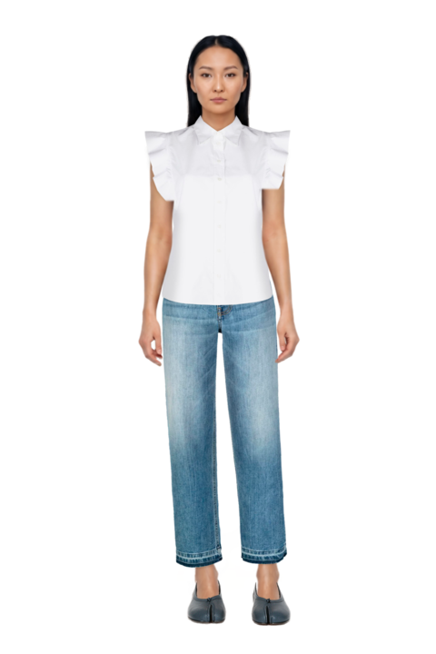 Outfit tabi ballet flats and pinko polo