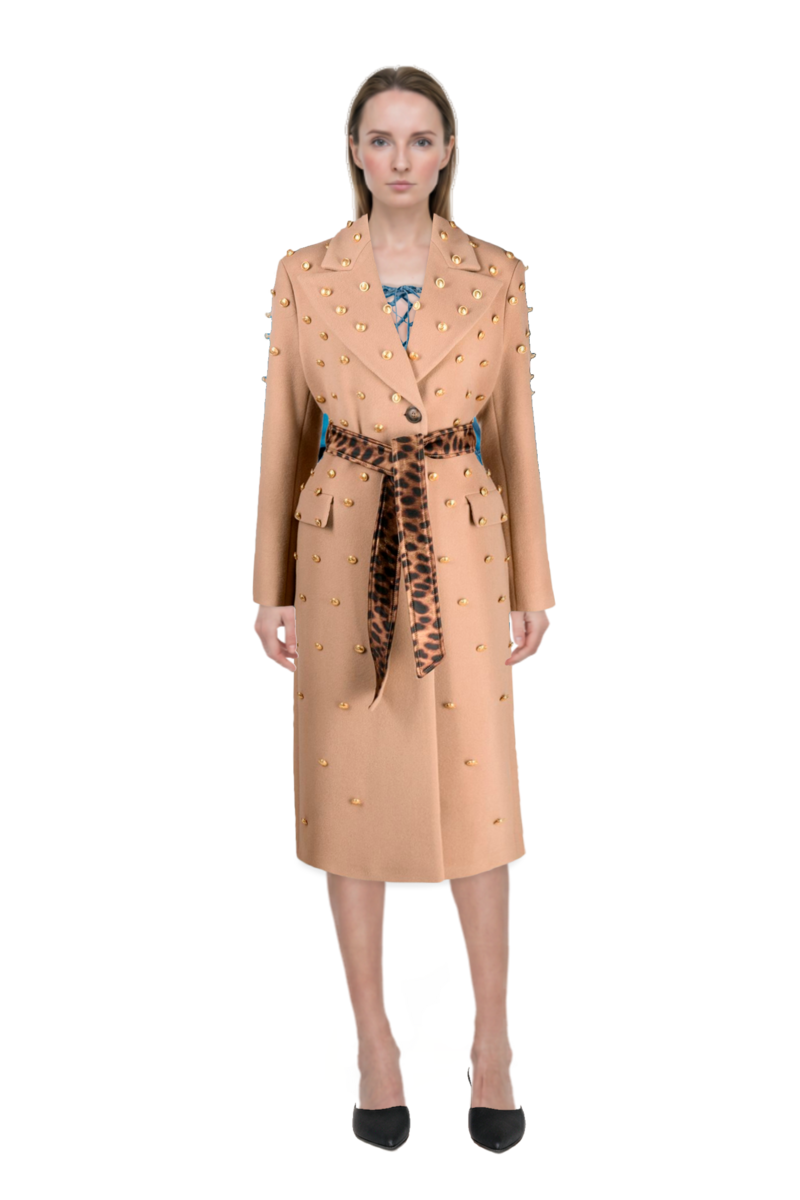Outfit le cœur pointed-toe mules and pinko coats