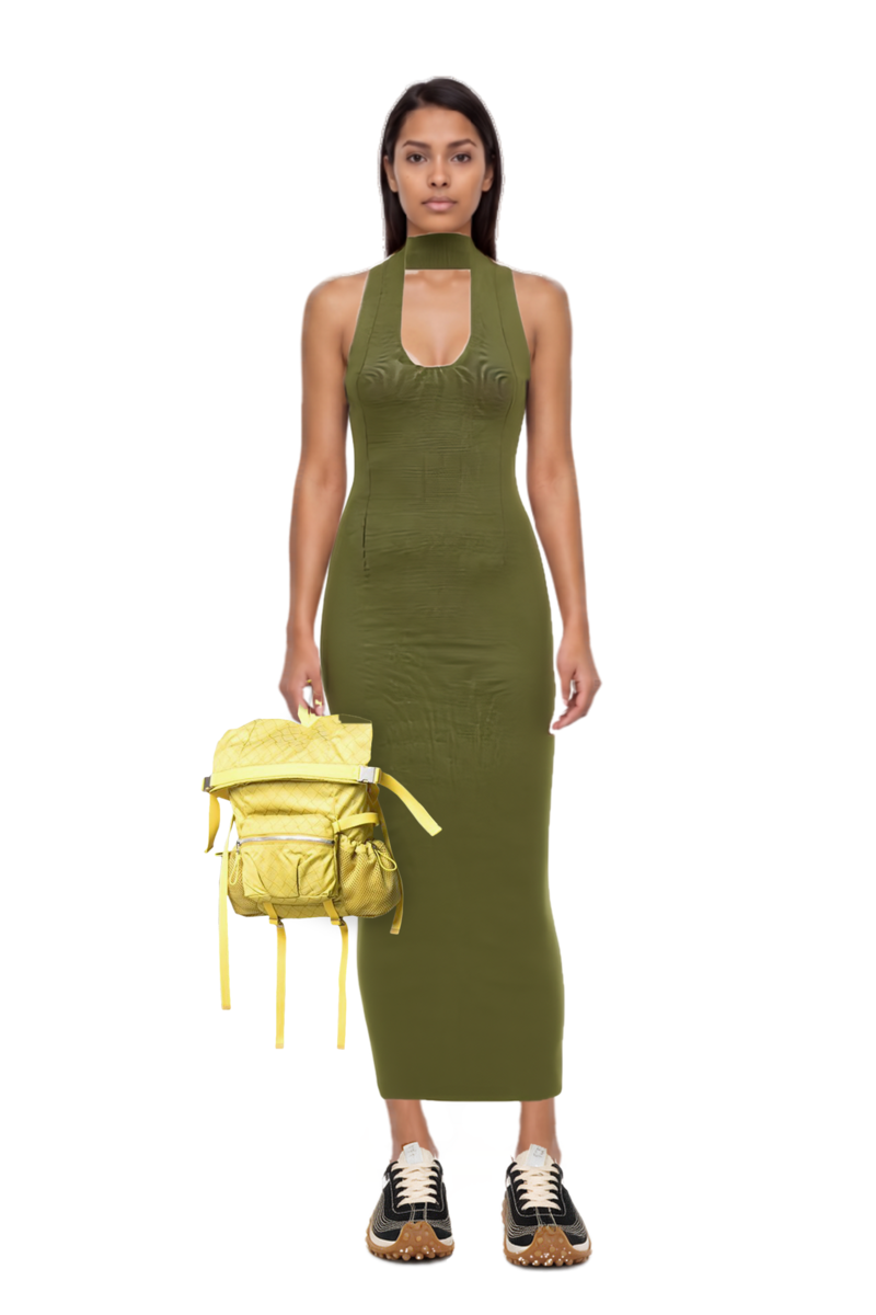 Outfit mahi dress and mesh mirage sneakers