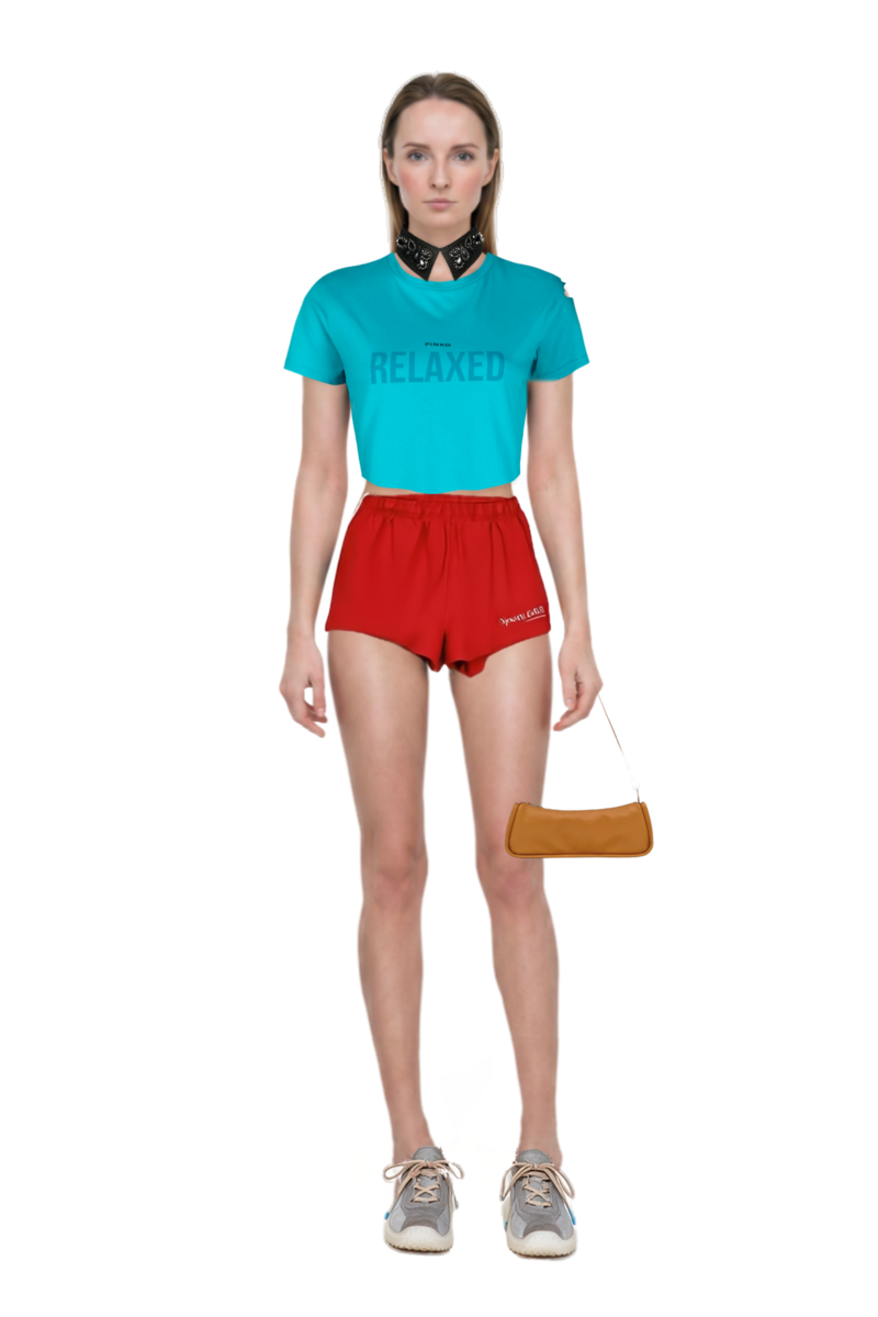 Outfit bubble technical fabric and suede sneakers and looong m shoulder bag