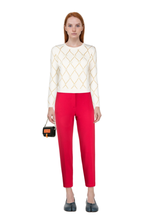 Outfit tabi ballet flats and pinko sweater