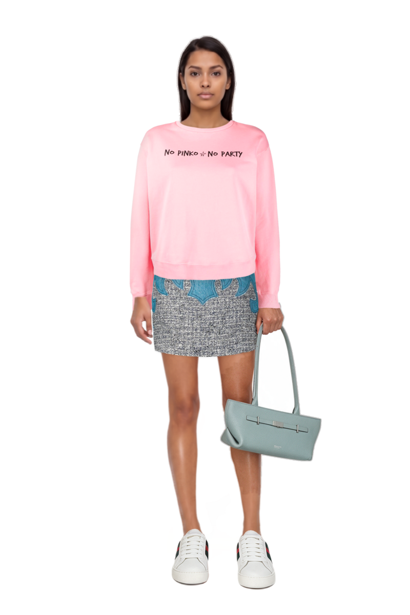 Outfit new york grained leather shoulder bag and pinko skirt