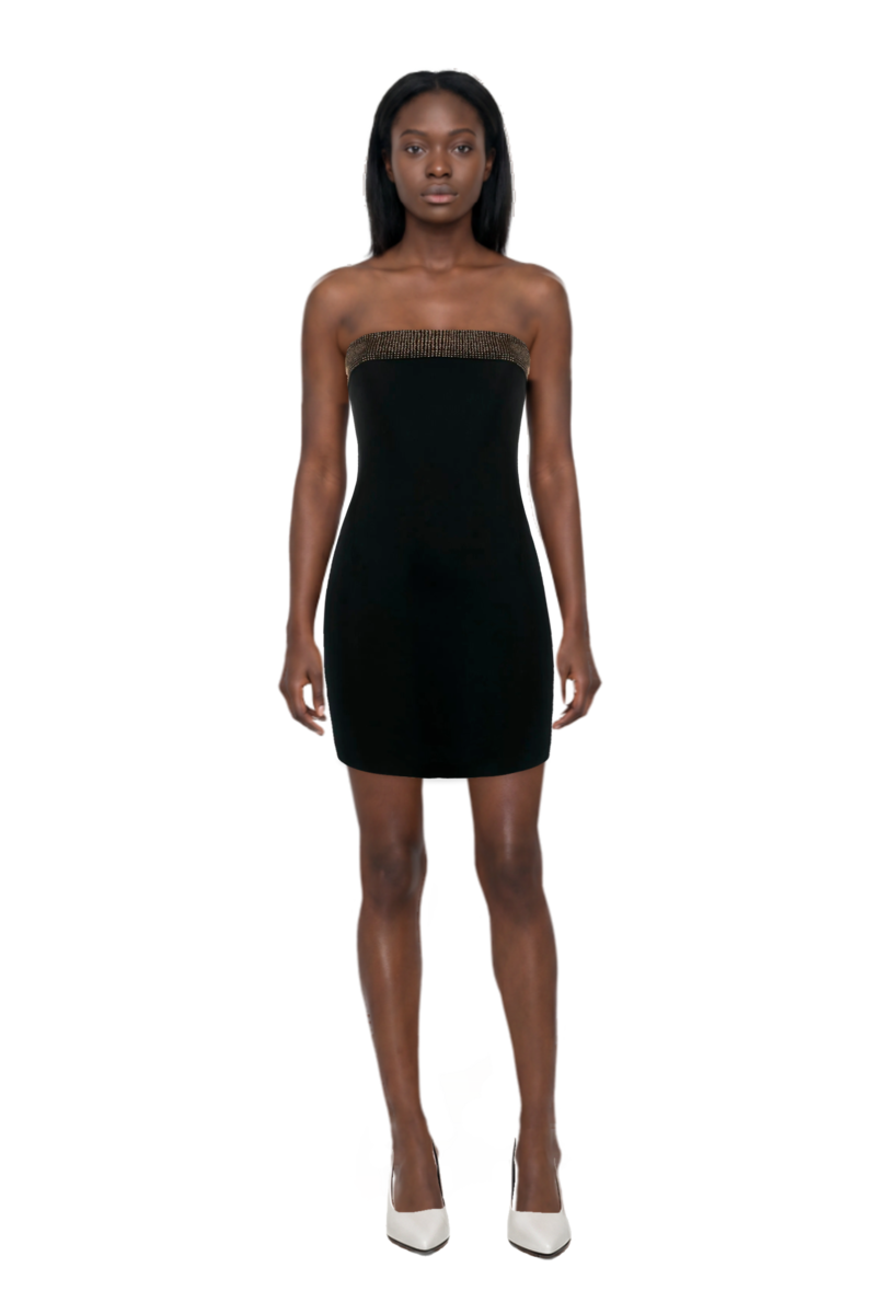 Outfit fame leather pumps and pinko dress