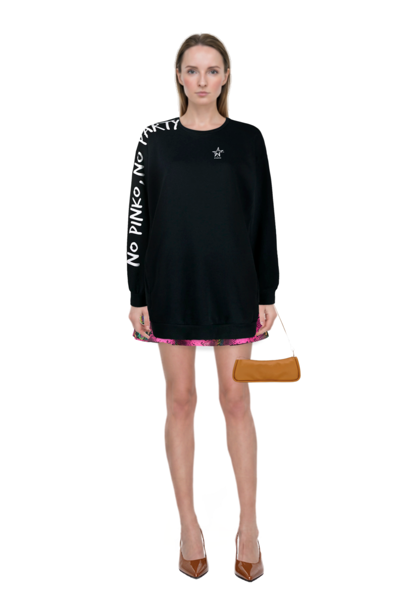 Outfit looong m shoulder bag and striped logo-patch tank top