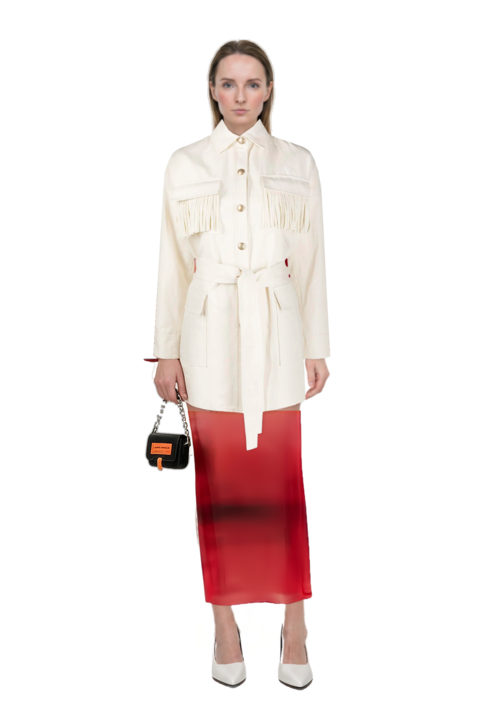 Outfit nora bell-sleeve cover up and fame leather pumps