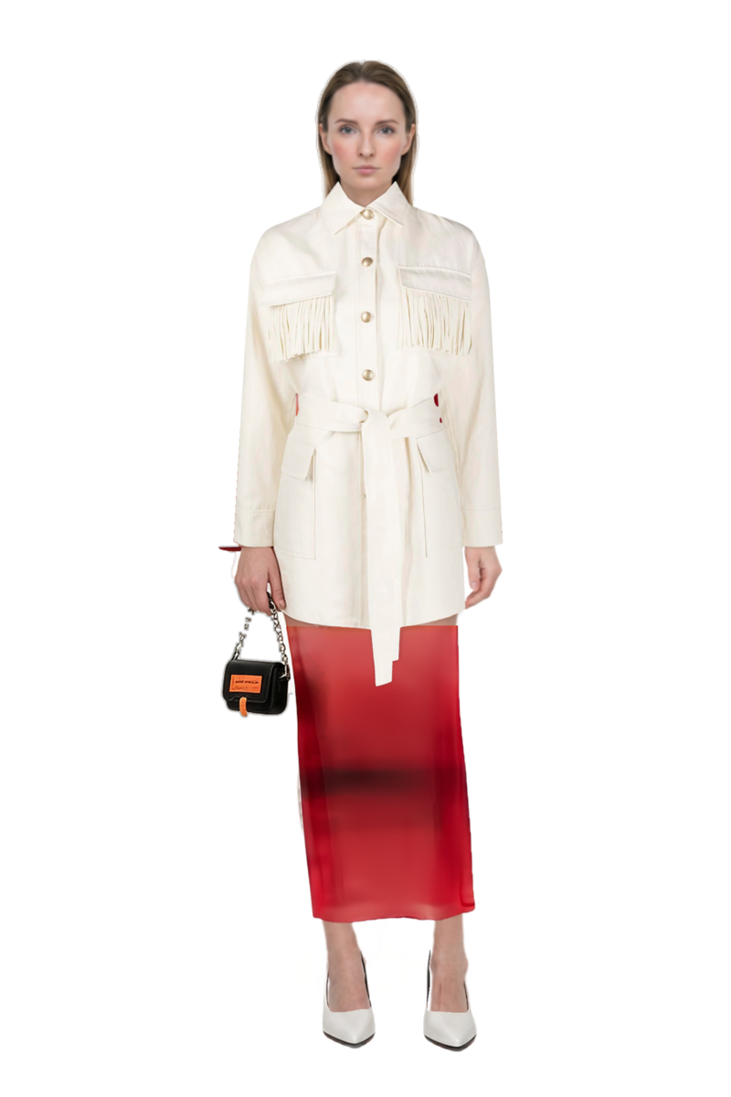 Outfit nora bell-sleeve cover up and fame leather pumps