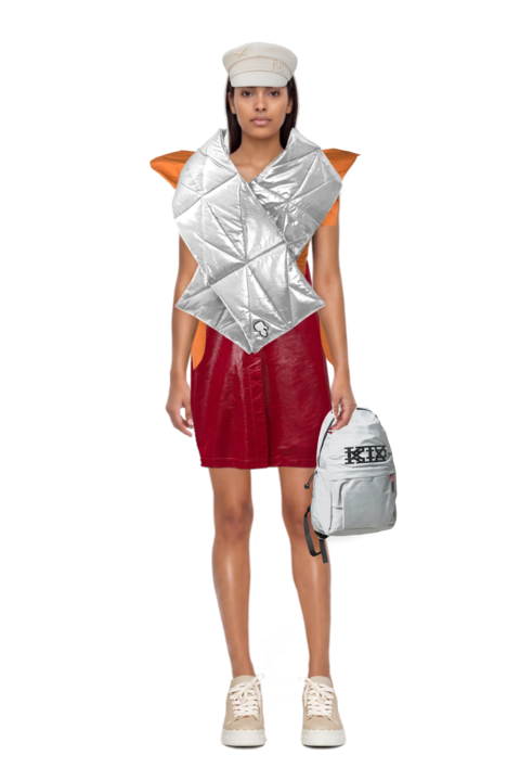 Outfit pinko top and leather skirt