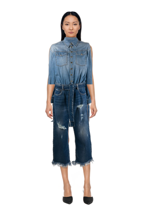 Outfit le cœur pointed-toe mules and pinko jumpsuit