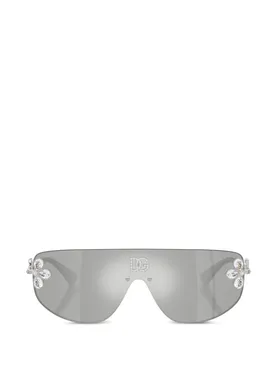 Dolce & Gabbana Eyewear crystal-embellished geometric-frame sunglasses