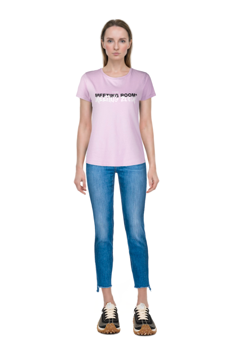 Outfit mesh mirage sneakers and pinko t-shirt