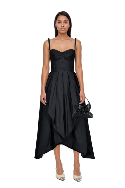 Outfit sphynx medium bag in smooth leather and cassandre-plaque pumps