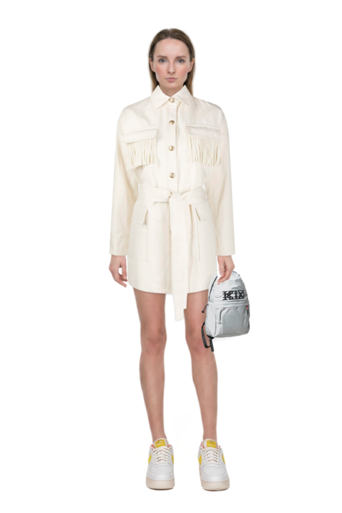 Outfit air force 1 '07 lx "white/phantom/pearl white/yell" sneakers and logo-print cotton shorts
