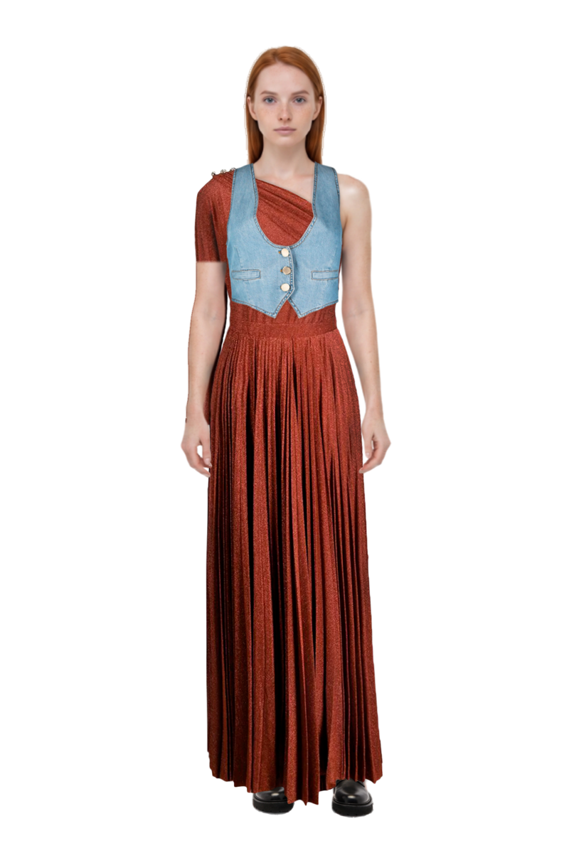 Outfit pinko evening dress and pinko waistcoat
