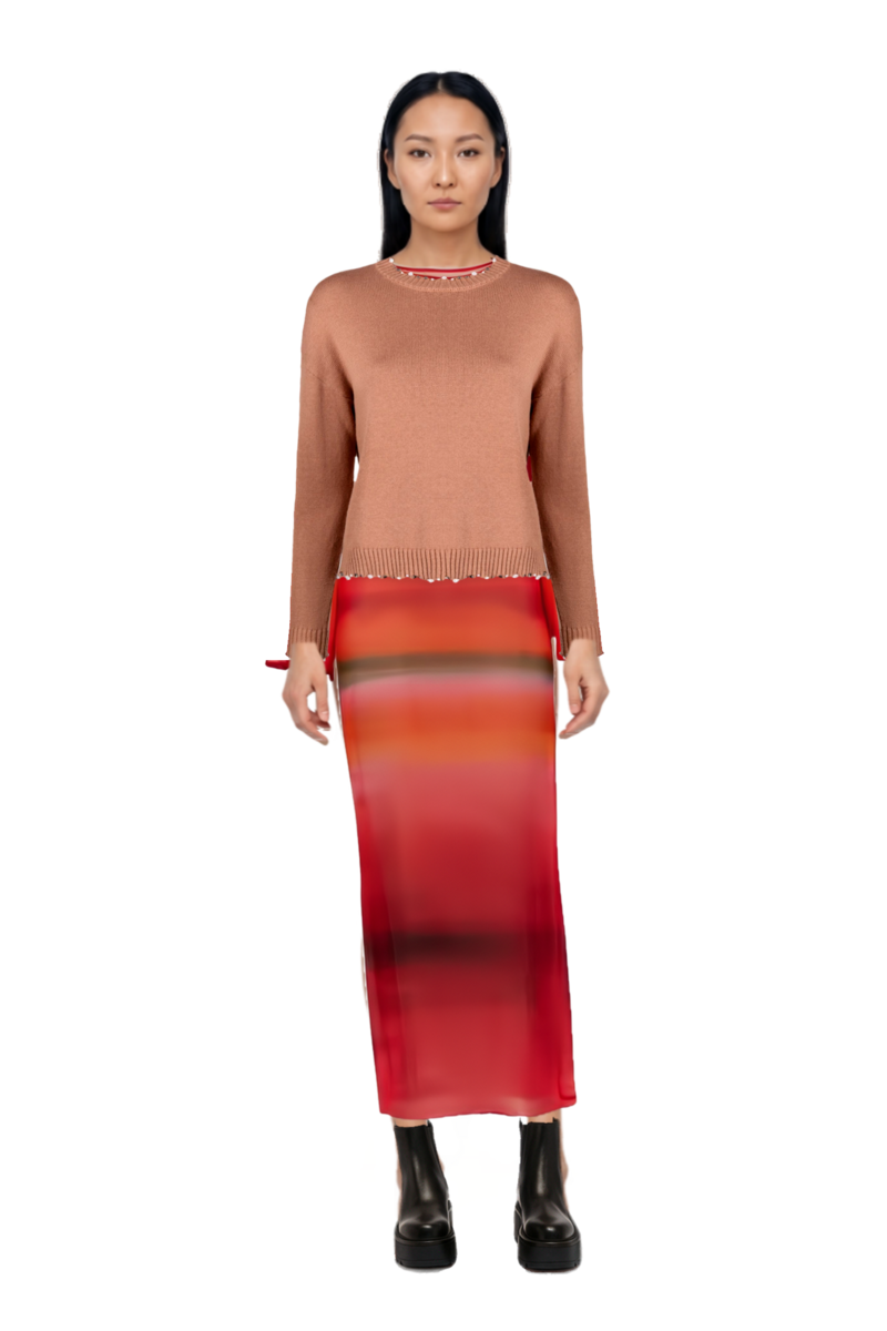Outfit nora bell-sleeve cover up and pinko sweater