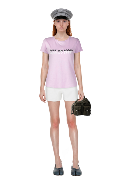 Outfit tabi ballet flats and medium quilted re-nylon backpack with saffiano leather trim