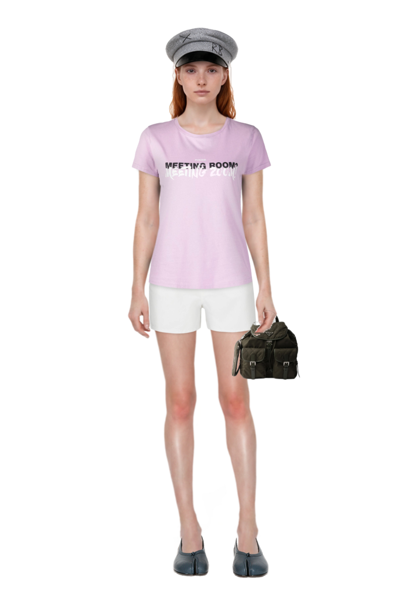Outfit tabi ballet flats and medium quilted re-nylon backpack with saffiano leather trim