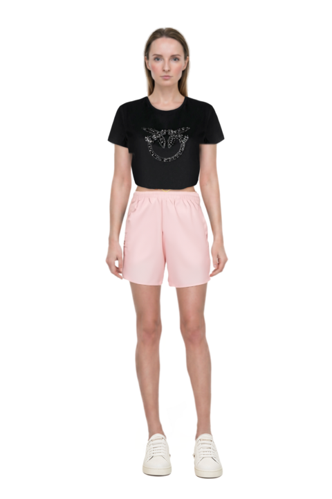 Outfit nylon shorts and pinko trouser belt