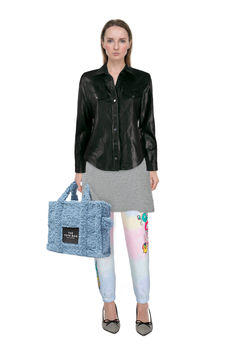 Outfit scarlett 50 pumps and printed cotton-jersey tank top