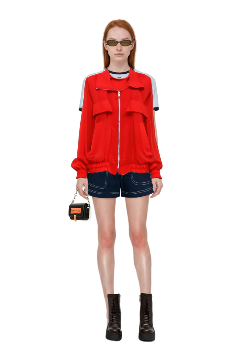 Outfit oval-frame sunglasses and logo-patch ringer t-shirt
