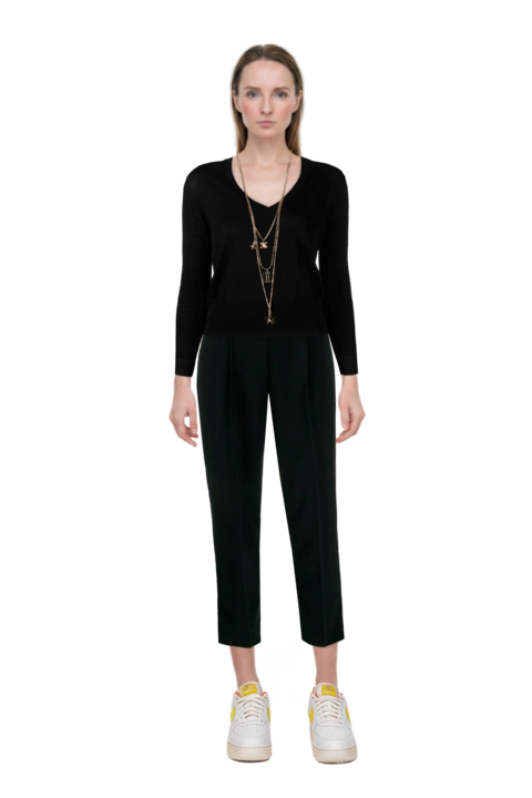 Outfit pinko top and air force 1 '07 lx "white/phantom/pearl white/yell" sneakers