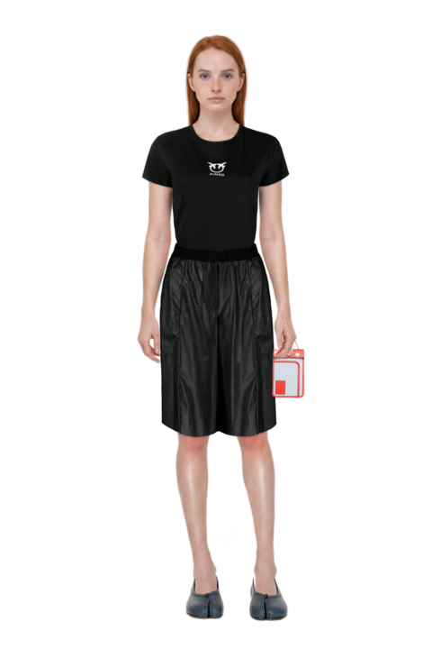 Outfit tabi ballet flats and pinko bermuda shorts
