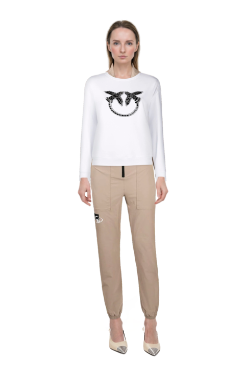 Outfit cassandre-plaque pumps and pinko sweatshirt
