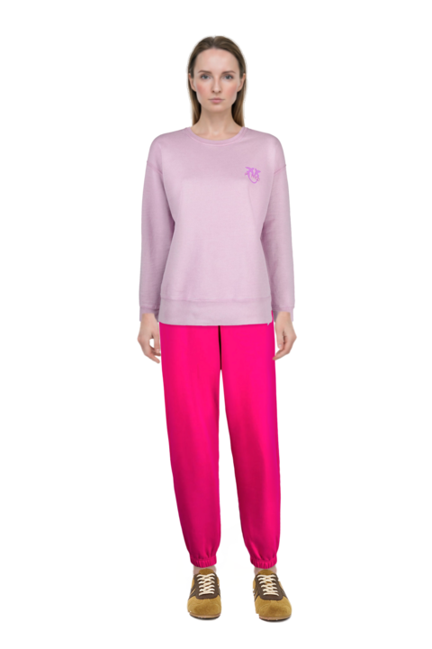 Outfit suede sneakers and pinko top