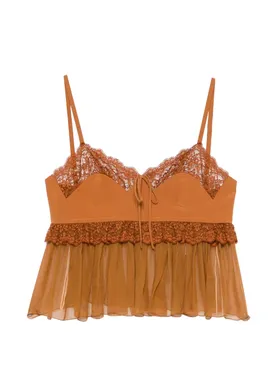 Chloé lace-trim blouse