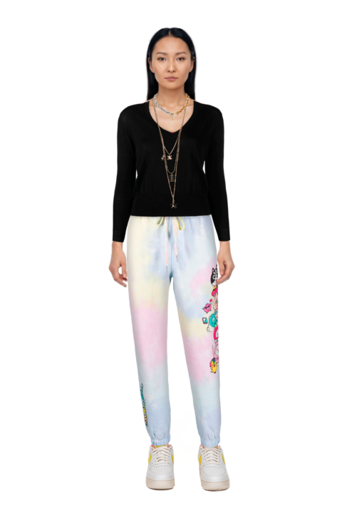 Outfit pinko sweater and air force 1 '07 lx "white/phantom/pearl white/yell" sneakers