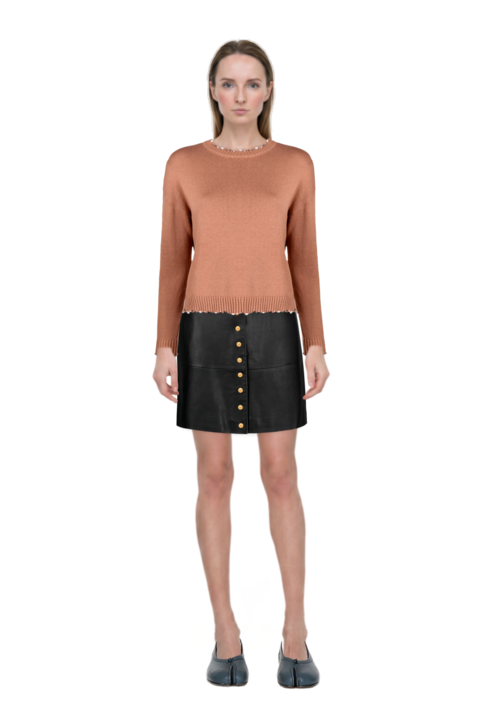 Outfit tabi ballet flats and pinko skirt