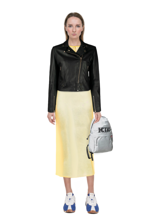Outfit the 400 bleecker runner sneakers and signature crochet beach dress
