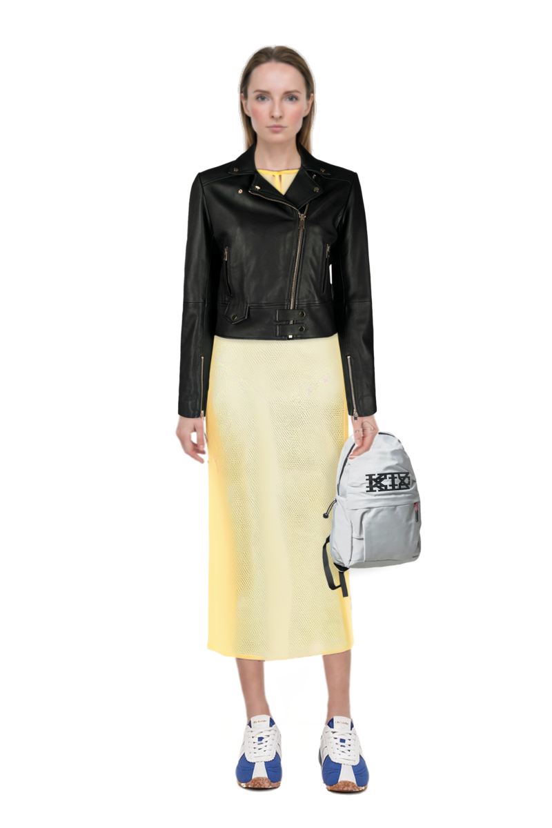 Outfit the 400 bleecker runner sneakers and signature crochet beach dress