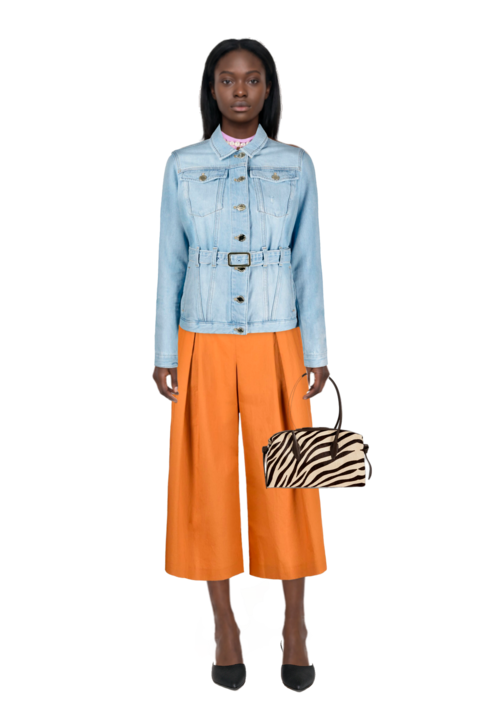 Outfit le cœur pointed-toe mules and brioche duffle zebra-print shoulder bag