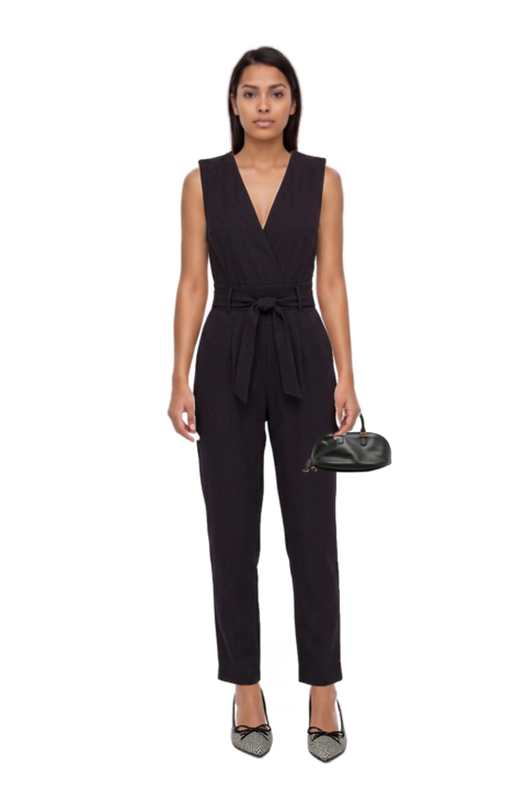 Outfit bolero bowling bag medium in black and scarlett 50 pumps