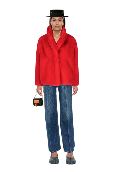 Outfit pressed-crease straight-leg jeans and tabi ballet flats