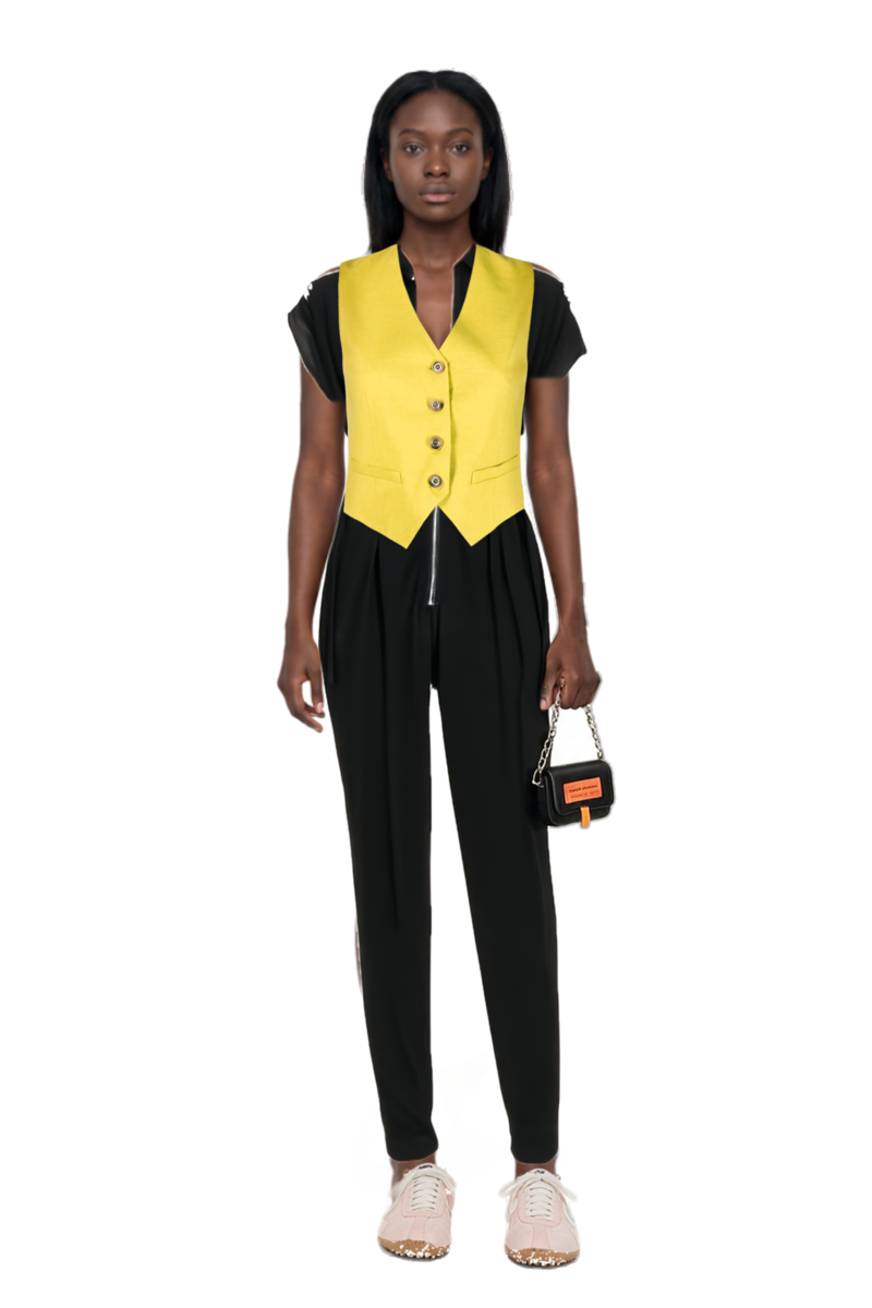 Outfit pinko trouser belt and x jacquemus moon shoe sneakers