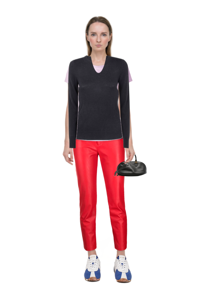 Outfit the 400 bleecker runner sneakers and bolero bowling bag medium in black