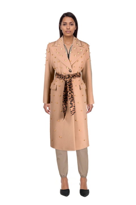 Outfit le cœur pointed-toe mules and pinko coats