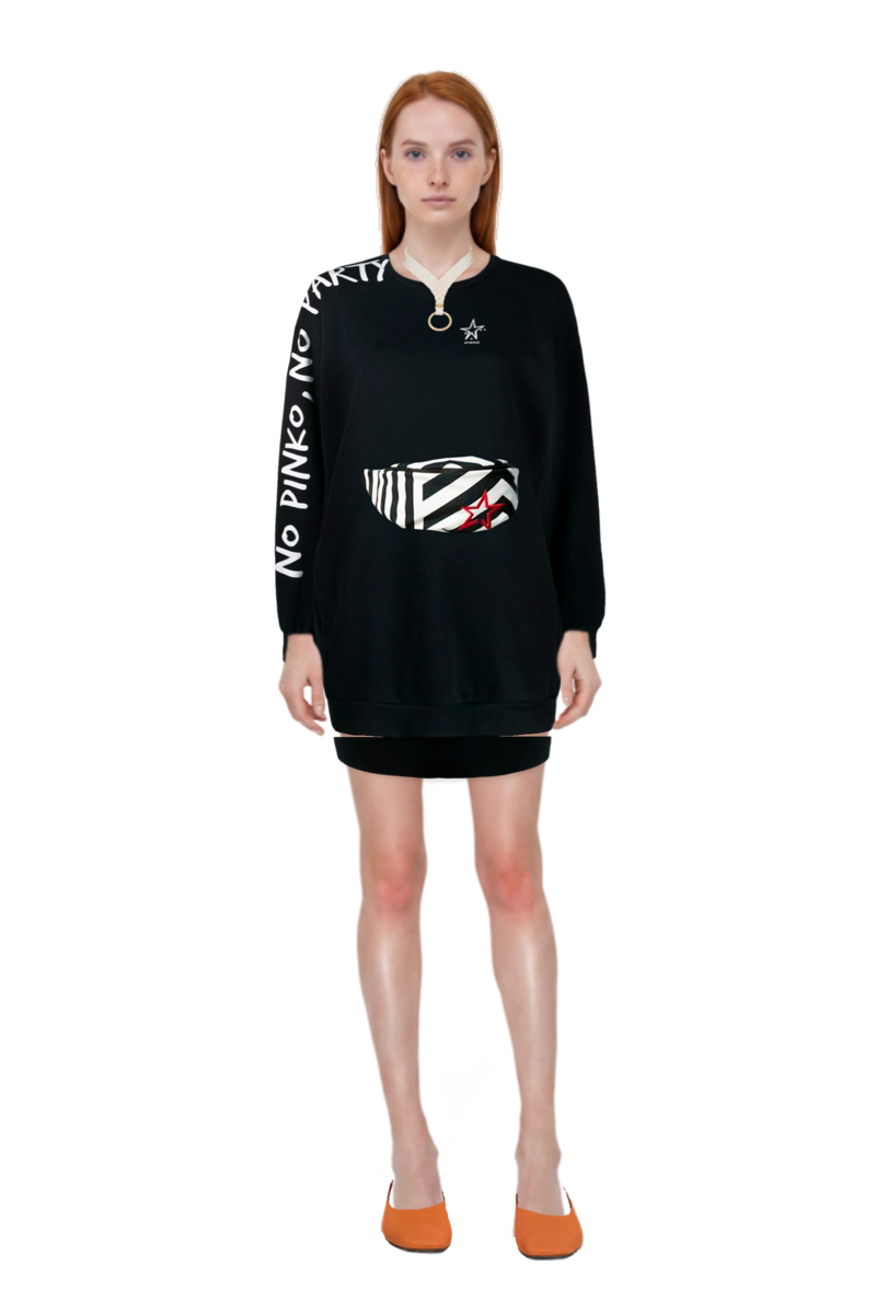 Outfit pinko dress and pinko sweatshirt