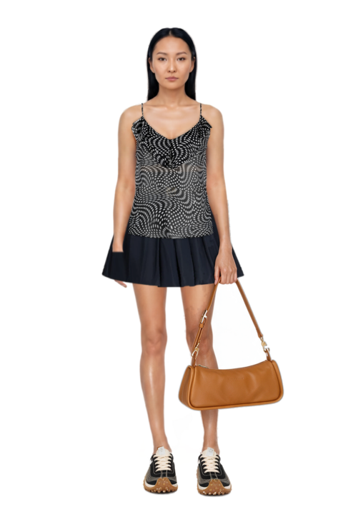 Outfit looong m shoulder bag and mesh mirage sneakers