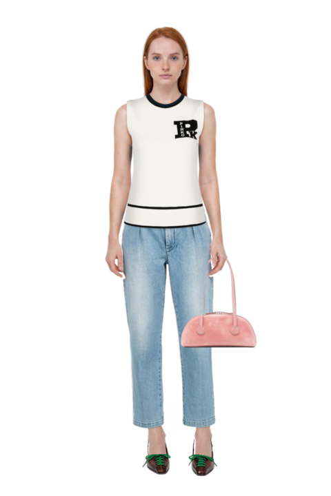 Outfit bessette leather tote bag and lace-up pointed-toe pumps