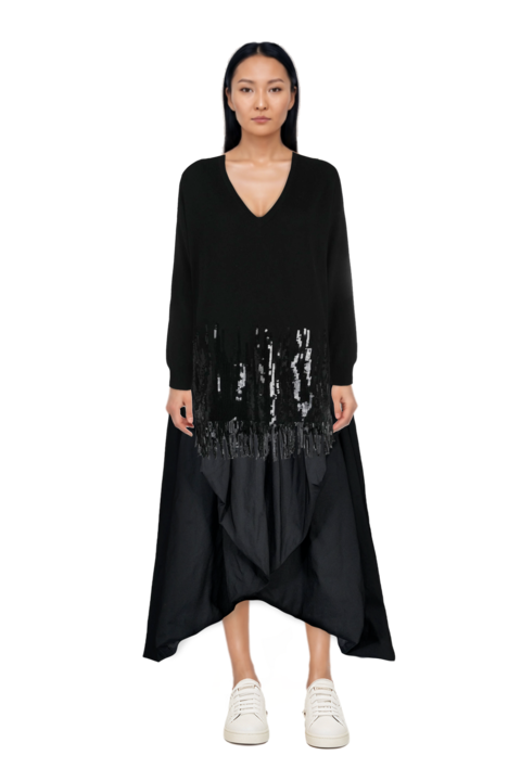Outfit pinko sweater and pinko dress