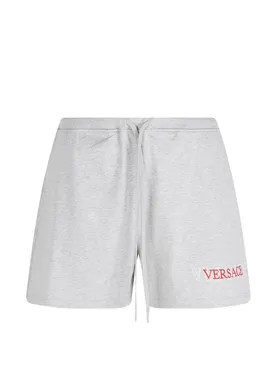 Versace logo-embroidered track shorts