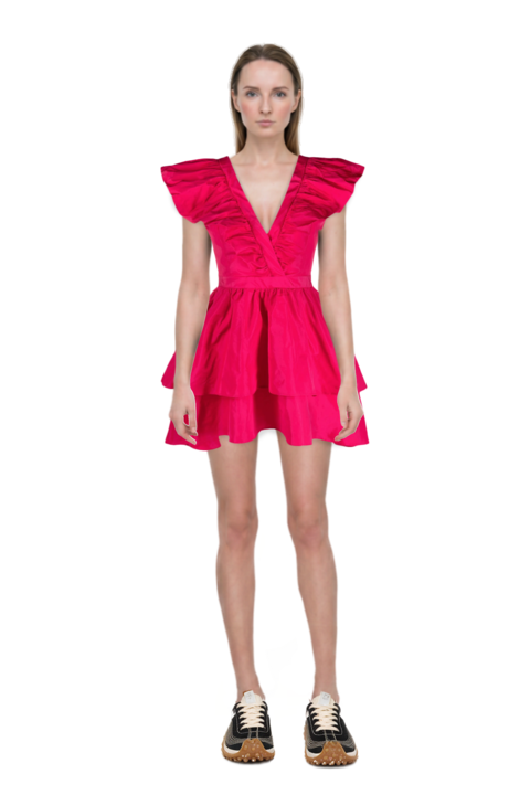 Outfit mesh mirage sneakers and pinko sundress